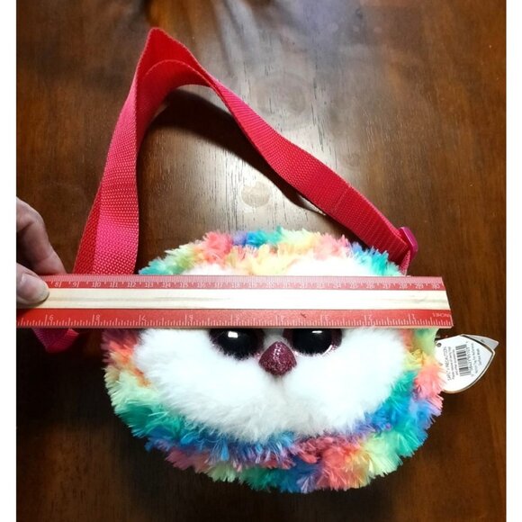 Ty Gear Collection Owen Plush Rainbow Owl Crossbody Bag - Picture 11 of 12